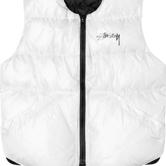 Stussy x Our Legacy x Crescent Down Works Reversible Vest 'White' | Men's Size M - Picture 3 of 3